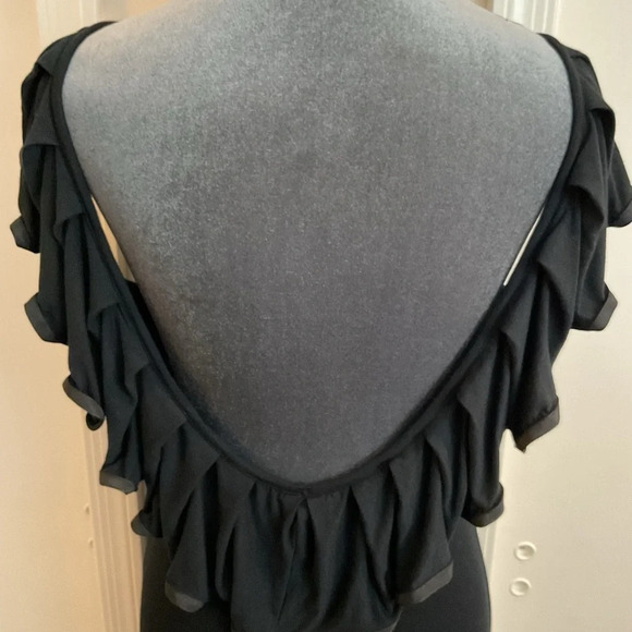 🩷Rachel Pally Off the Shoulder Ruffle top Maxi Dress in Black 🩷 - Picture 5 of 8